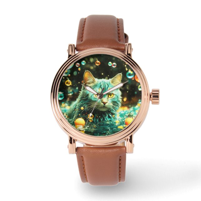 Elegant Cat watch for cat lover (Front)
