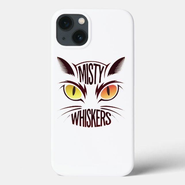 Elegant Cat Whiskers Case-Mate iPhone Case (Back)
