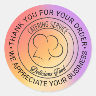Elegant Catering Logo Sticker You made my day