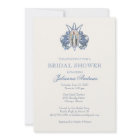 Elegant Catholic Bridal Shower Floral Invitation
