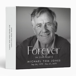 Elegant Celebration of Life Photo Funeral Binder