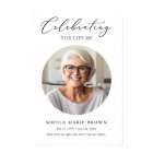 Elegant Celebration Of Life Photo Funeral Memorial