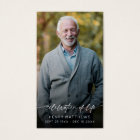 Elegant Celebration of Life Script Photo Prayer