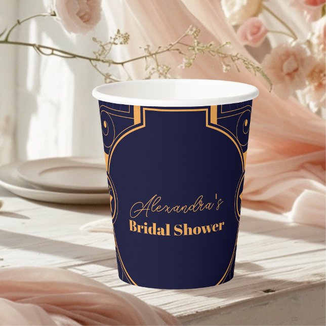 Elegant Celestial Bridal Shower Paper Cups (Creator Uploaded)
