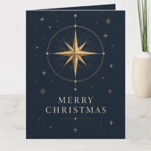 Elegant Celestial Christmas, Midnight Navy style Card