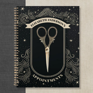 Elegant Celestial Hair Stylist Appointment Binder Planner