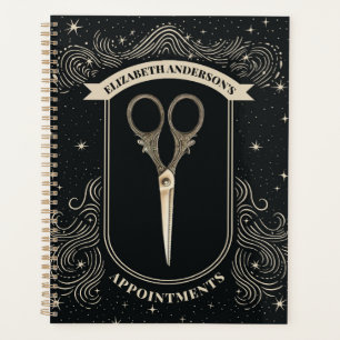 Elegant Celestial Hair Stylist Appointment Binder Planner