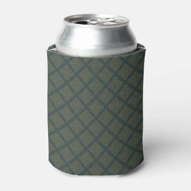 Elegant Celtic Knot Pattern Can Cooler (Can Front)