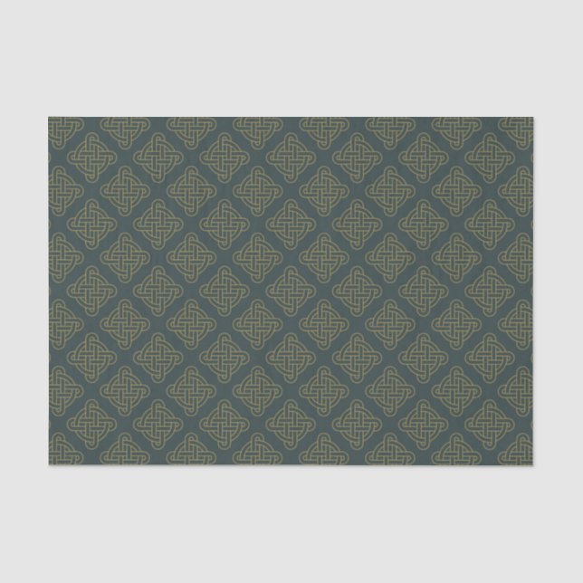 Elegant Celtic Knot Pattern Tissue Paper (Front)