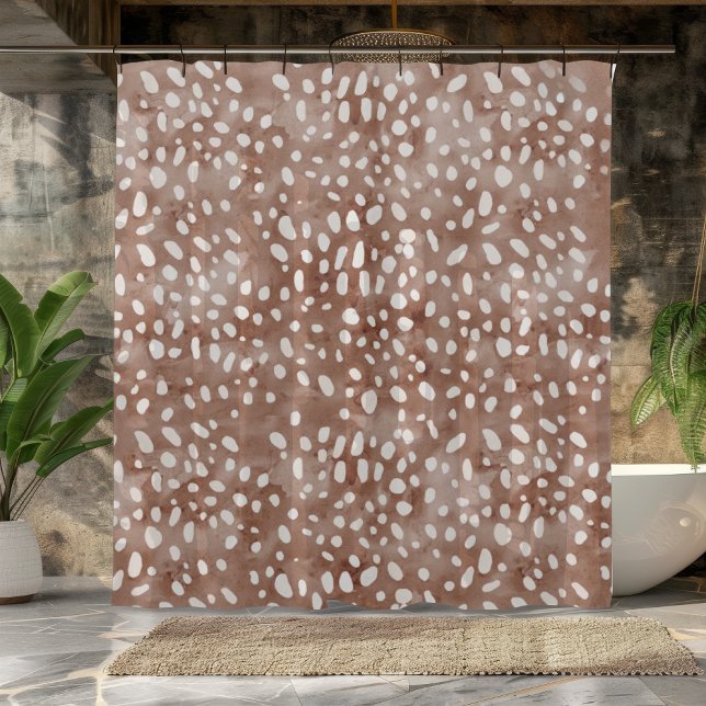 Elégant cerf de forêt Imprimer rideau de douche (Créateur téléchargé)