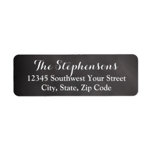 Elegant Chalkboard Address Label