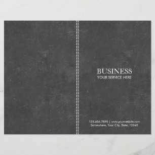 Elegant Chalkboard Bi-fold