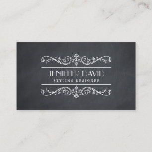 Elegant Chalkboard Business Card