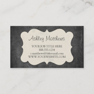 Elegant Chalkboard Business Cards