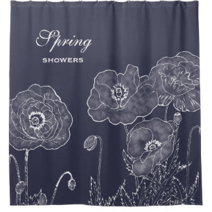 Elegant Chalkboard Spring Floral Custom Colour