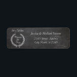 Elegant chalkboard trendy Christmas winter<br><div class="desc">Modern attractive professional design with contemporary touch. A touch of elegance and style.Customize with your monogram initial,  name and address details.</div>