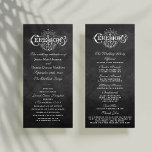Elegant Chalkboard Wedding Ceremony Programs<br><div class="desc">Elegant Chalkboard Wedding Ceremony Programs.</div>