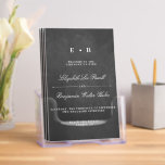 Elegant Chalkboard Wedding Program Template<br><div class="desc">Celebrate in style with these elegant and very trendy wedding programs. The design is easy to personalize wit your own wording and your guests will be thrilled when they see these fabulous programs.</div>