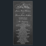 Elegant Chalkboard Wedding Program Template<br><div class="desc">Elegant Chalkboard Wedding Program Template.</div>