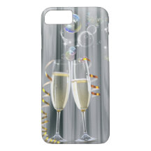 elegant champagne glasses modern party girl