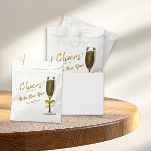 Elegant Champagne New Year's Eve Favour Bag