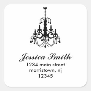 Elegant Chandelier Address Labels