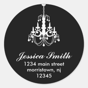 Elegant Chandelier Address Labels
