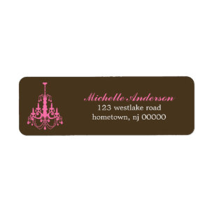 Elegant Chandelier Address Labels
