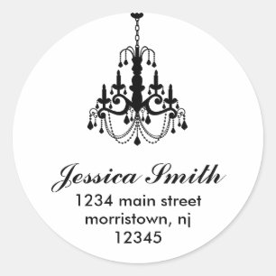 Elegant Chandelier Address Labels