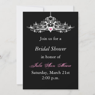 Elegant Chandelier Bridal Shower Invitation