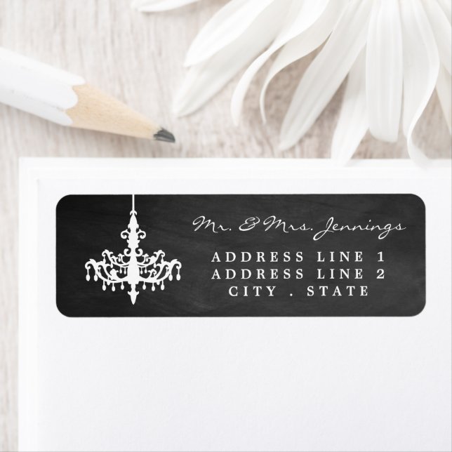 Elegant Chandelier Chalkboard Wedding Collection (Insitu)