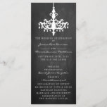 Elegant Chandelier Chalkboard Wedding Collection Program<br><div class="desc">Elegant Chandelier Chalkboard Wedding Collection Programs.</div>