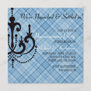 Elegant Chandelier Housewarming Party Invitation