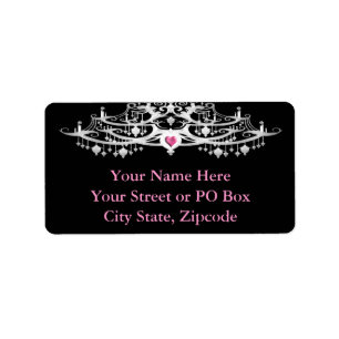 Elegant Chandelier Wedding Label