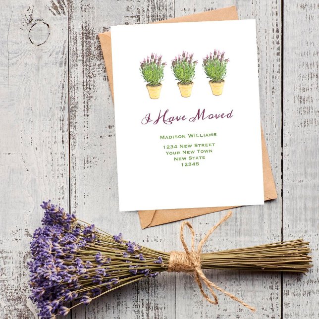 Elegant Change of address  | Moving Announcement Postcard (Creator Uploaded)