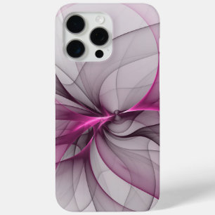 Elegant Chaos Modern Abstract Pink Fractal Art iPhone 15 Pro Max Case