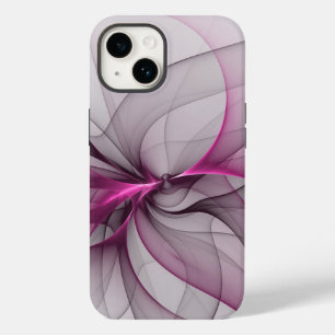 Elegant Chaos Modern Abstract Pink Fractal Art Case-Mate iPhone 14 Case
