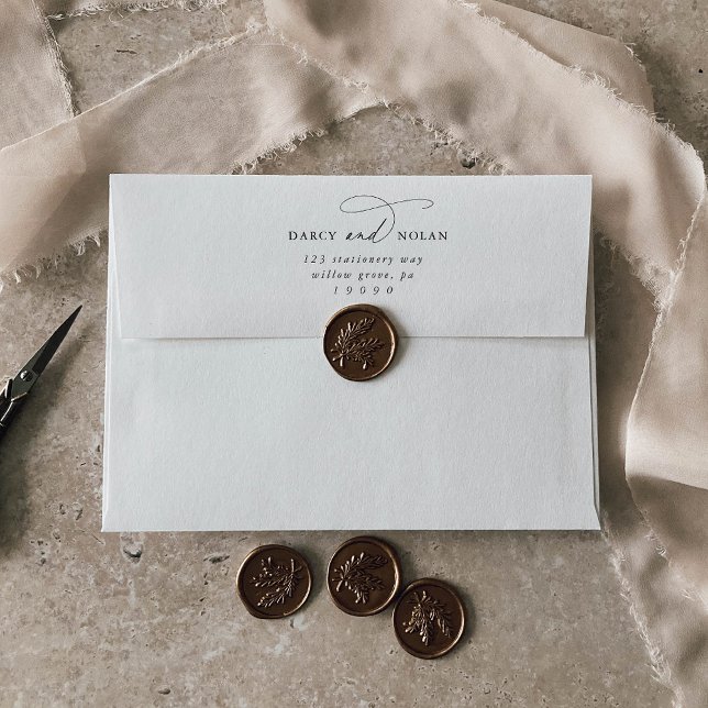 Elegant Charm Black and White Wedding Envelopes (Creator Uploaded)