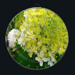 Elegant Chartreuse Green Limelight Hydrangea Dartboard<br><div class="desc">This Original Digital Oil Painting by My Rubio Garden features an Elegant Chartreuse Green and White Limelight Hydrangea from My Iowa Garden. The result is a modern beautiful flower detail painting that you will love!</div>