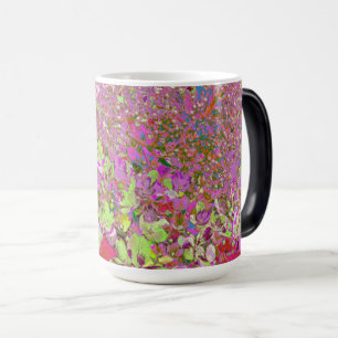 Elegant Chartreuse Green, Pink and Blue Hydrangea Magic Mug