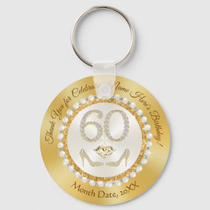 Elegant Cheap, 60th Birthday Favours for a Woman, Keychain