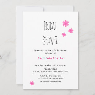 Elegant Cheerful Bridal Shower Invitation