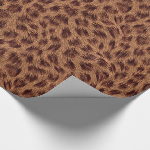 Elegant Cheetah Girl Fun Animal Print Wrapping Paper
