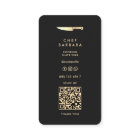 Elegant Chef Black Gold Knife Modern Premium