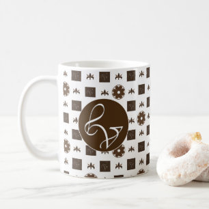 Elegant Chequered Pattern  Coffee Mug