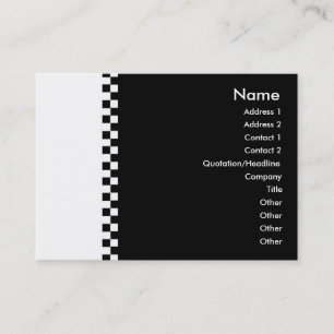 Elegant Chequered Profile Card