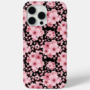 Elegant Cherry Blossom cute pink floral pattern iPhone 15 Pro Max Case
