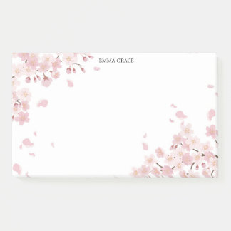 Elegant Cherry Blossom Personalized Post-It® Notes