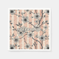 Elegant Cherry Blossom Sakura - Pink & White