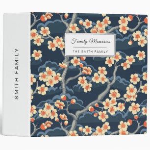 Elegant Cherry Blossom Seamless Pattern (12) Binder